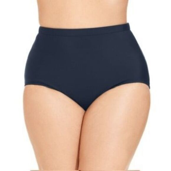 Swim Solutions Women S Navy Basic Brief Swim Bottoms Size 20W - Picture 1 of 3
